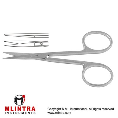 Iris Scissor Straight , 9 cm - 3 1/2" Iris Scissor Straight , 9 cm - 3 1/2"